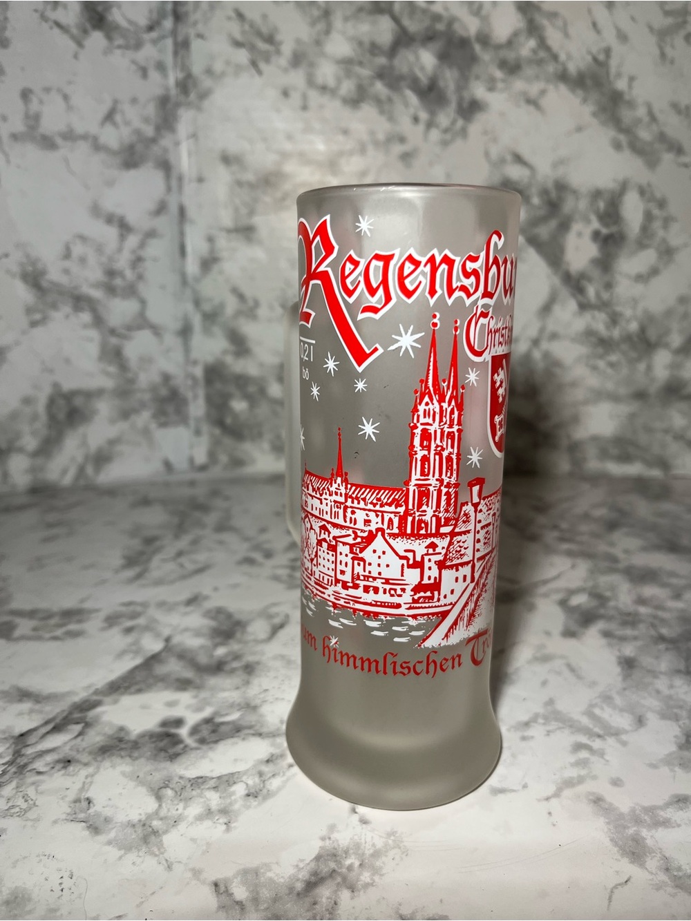 European Christmas market frosted Keepsake  cup